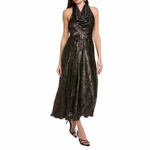 Taylor Bronze Cowl neck Maxi Dress
